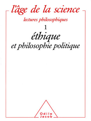 cover image of Éthique et philosophie politique